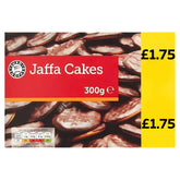 A 300g box of Euro Shopper Jaffa Cake with a yellow £1.75 label on the right—ideal for fans of classic orange chocolate cake treats.